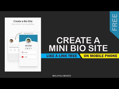 CREATE A MINI BIO SITE | Malayali Maker | The best Alternative to use as your Instagram link in bio