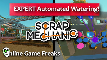 How to build an Expert Auto-Watering System! | Scrap Mechanic Survival Part 12
