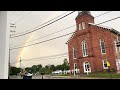 Double rainbow sunset 14