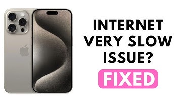 How to Fix iPhone 15  Pro and iPhone 15 Pro max Internet very slow Issue
