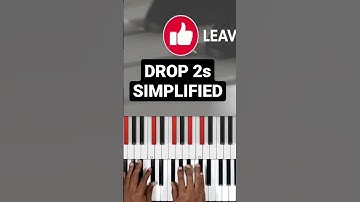 DROP 2s Made Super EASY! #short #shorts #shortvideo #shortsvideo #piano #jazz #music #drop2 #easy