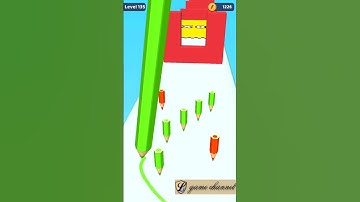 color pencil run drawing 😉😉 gameplay // android & ios 56666 #pencilrun #games #mobilegame #shorts