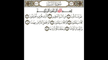 سورة النبأ 1 القسم الأول تكرار كيفي من .. عم يتساءلون .. إلى .. وخلقناكم أزواجا