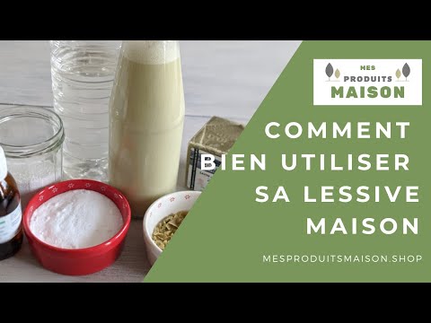 Vidéo: Comment utiliser du savon à lessive à la maison