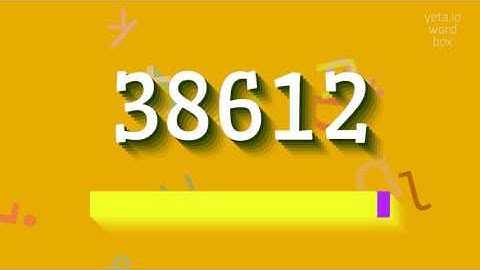 How to say "38612"! (High Quality Voices)