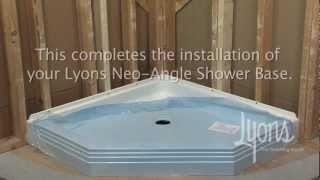 Lyons Neo-Angle Shower Base Installation
