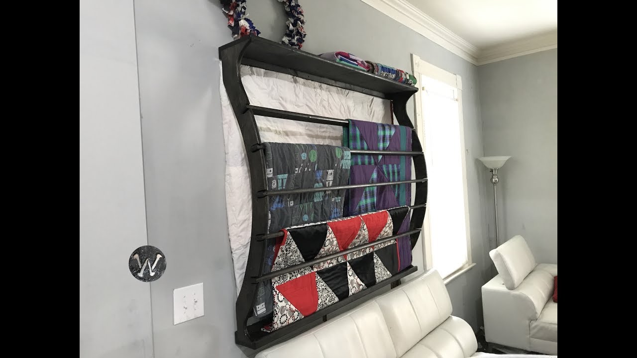 DIY QUILT RACK 