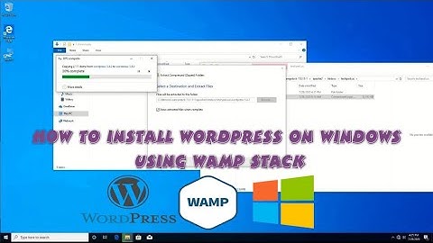 How to install Wordpress On Windows Using WAMP Stack