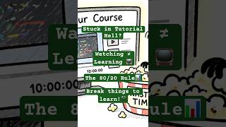 Stuck in "Tutorial Hell"? Use the 80/20 Rule! 🧠 #tutorial #shorts #devops