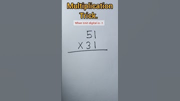 Two Digit Multiplication Trick Fast MathTips Vedic Math Shortcut #mathtricks #shorts #multiplication