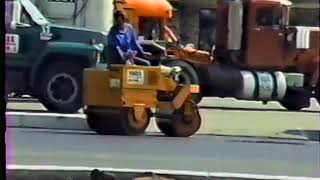 McDonalds back lot Asphalt installing 9 17 1987