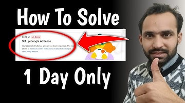 How To Solve Your Associated Adsense Account Has Been Suspended | Solve Temporarily Suspend Adsense
