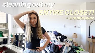 CLEANING OUT MY ENTIRE CLOSET! Huge Closet Clean Out 2023 || Dream Wardrobe Makeover &amp; Organisation