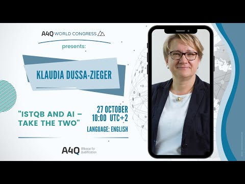 Klaudia Dussa-Zieger: ISTQB and AI – Take the Two