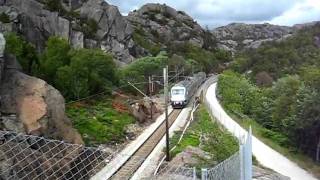 Nsb Lokaltog Close To Kjønndalsvika On Its Way Tovards Hellvik And Stavanger.