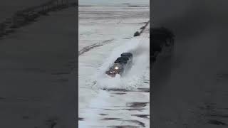 Train Clears Snow In Saskatchewan Canada