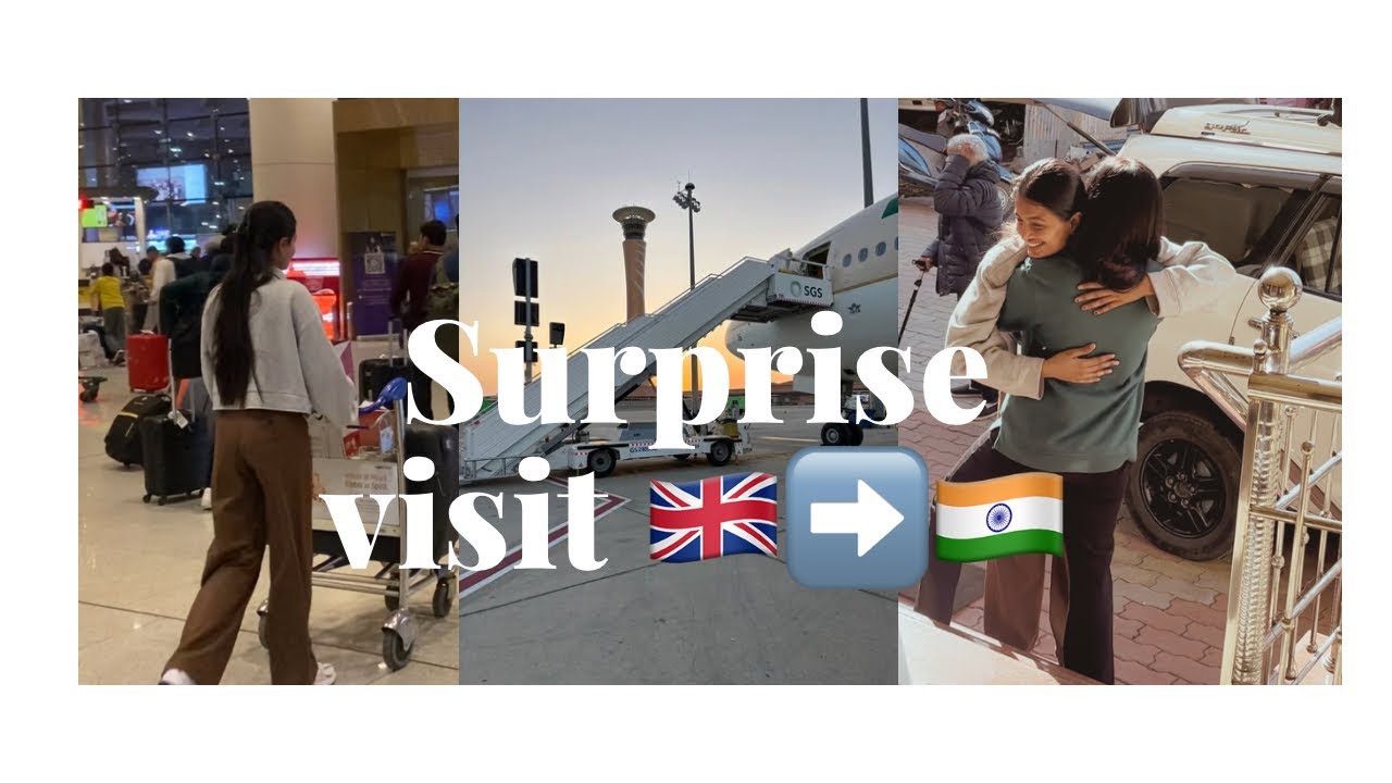 Surprise visit to India 🇮🇳 from UK🇬🇧| parents shocking reaction 😱😱😱