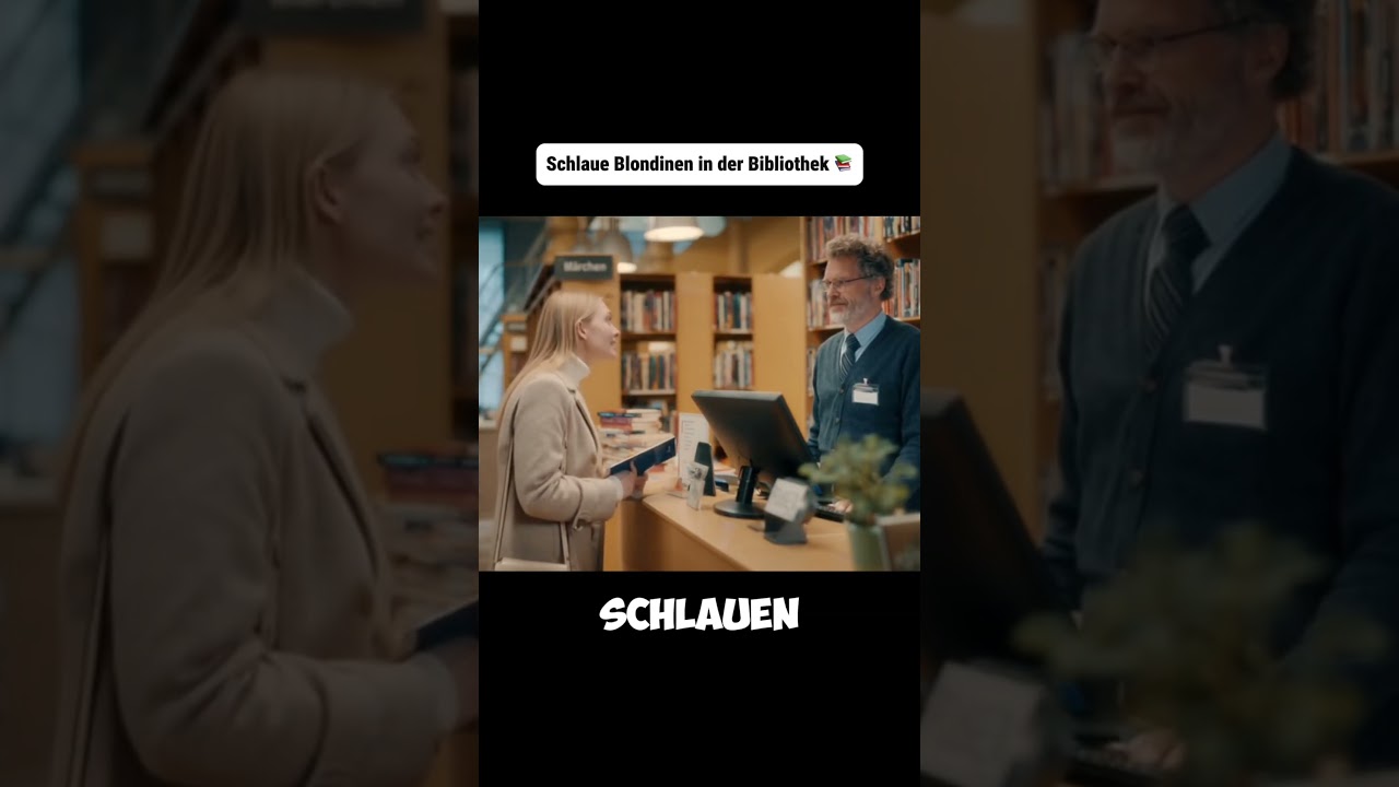 Schlaue Blondinen in der Bibliothek 📚