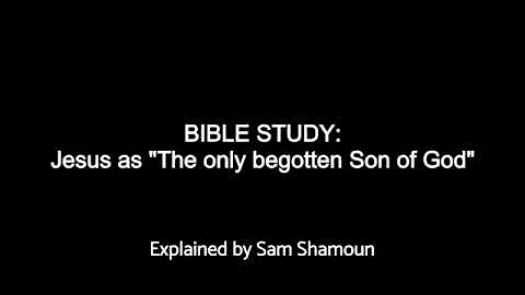 Jesus as "The only begotten Son of God" (by Sam Shamoun)