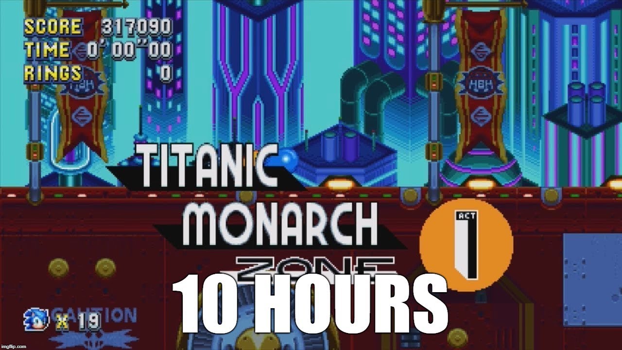 Sonic Mania - Titanic Monarch Zone Act 1 Extended (10 Hours) - YouTube