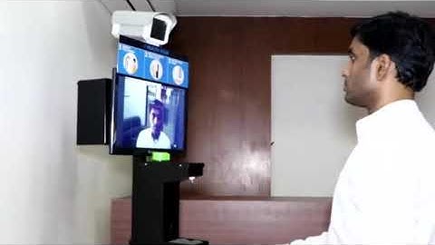 Health Kiosk   AI Powered Temp & Mask Screening