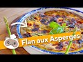 Flan aux asperges et petits pois