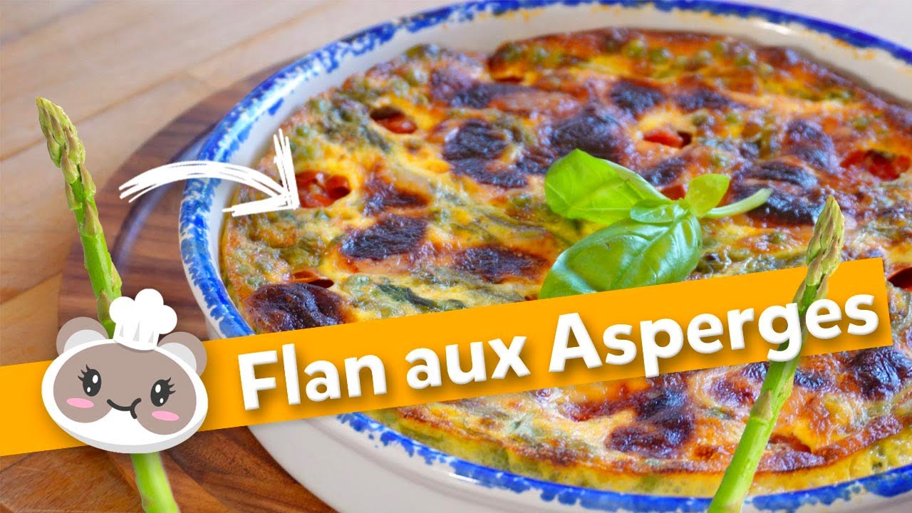 Flan aux asperges et petits pois