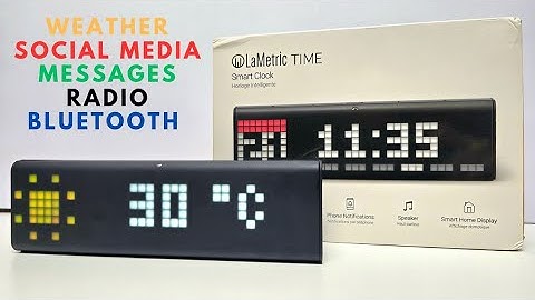 LaMetric Time WiFi Clock (Unboxing)