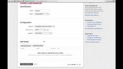 Cloud Load Balancer: Configuring a Cloud Load Balancer