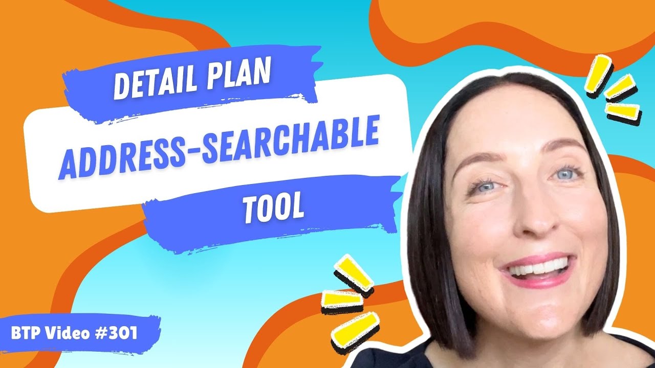 BTP Video #301 – Detail plan address-searchable tool - YouTube