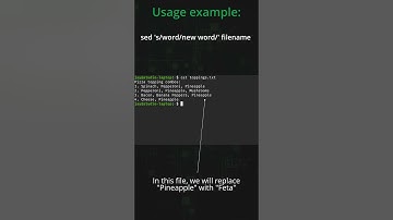 Linux-opdrachten in 60 seconden - De sed-opdracht