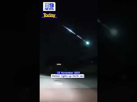 Footage catches meteor
