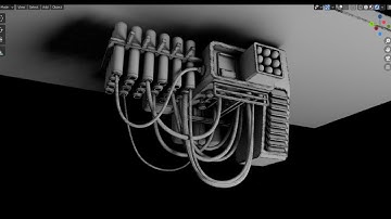 Sci-fi Ceiling Device Speed Modeling - Grid Modeler (blender addon)