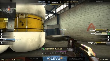 CEVO-Main CS:GO Season 4: Infinity Project vs. Slow Motion - Week 3:2 on de_nuke