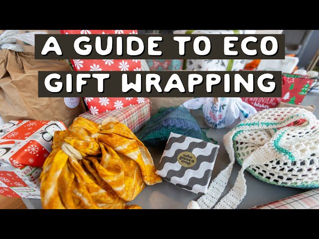 zero waste gift wrapping ideas  how to make DIY recycled wrapping