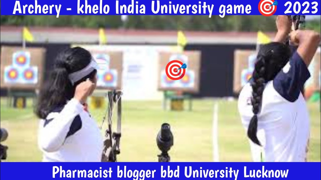 archery in bbd University Lucknow khelo India game 🎯 pharmacistblogger YouTube