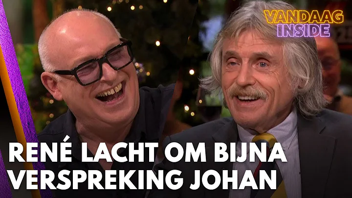 René van der Gijp schiet in de lach om bijna verspreking Johan Derksen: 'Dat wilde je zeggen, hè?!'