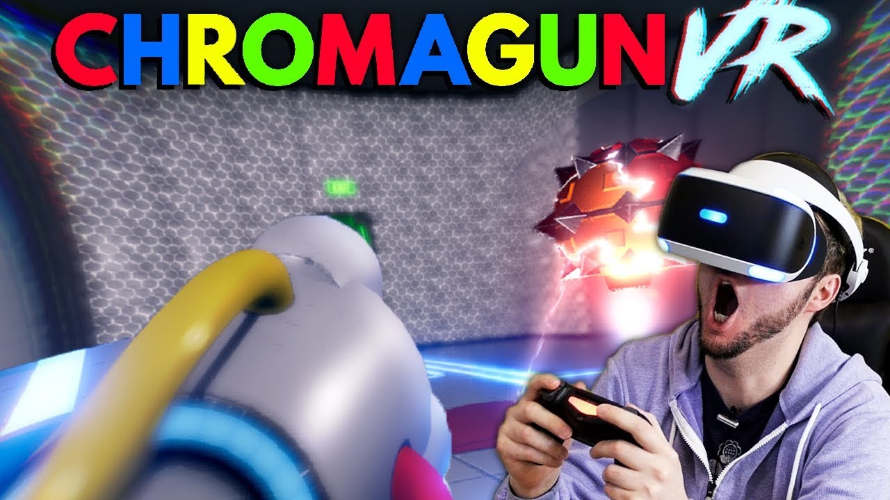 USE AN EPIC PAINT GUN TO SOLVE PUZZLES! | ChromaGun PSVR Gameplay (PlayStation VR)