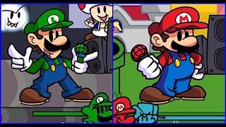 FNF VS Mario Rebooted VS Mario MANSION HARD