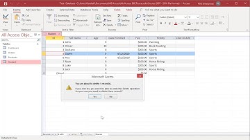How to Delete Records from a Table in MS Access - Office 365