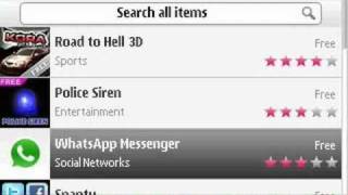 Nokia E5 Ovi application