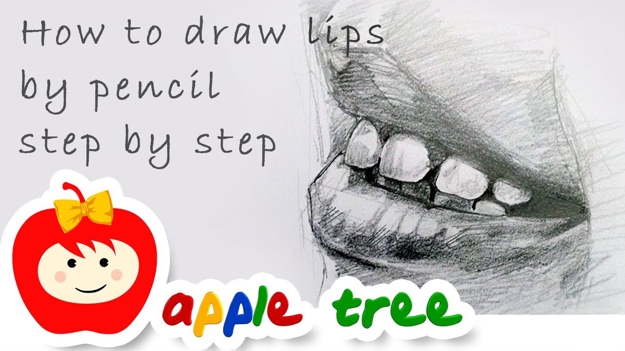 Smile lips sketch for Beginners/ EASY WAY TO DRAW SMILE LIPS ||how to draw lips step by step