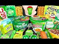 ASMR MUKBANG | GREEN💚CONVENIENCE STORE (FIRE NOODLE, TRIANGULAR KIMBAP, SAUSAGE) RANDOM EATING