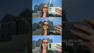 Tested these phone cameras outside! Which one is better? #shorts