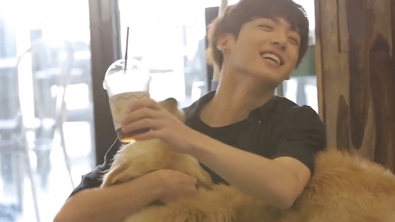 jungkook + dogs - YouTube