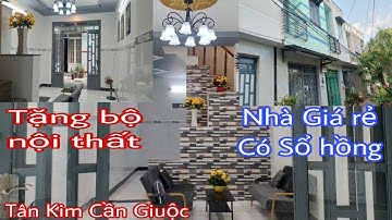 nhà bán giá rẻ tặng bộ nội thất sổ hồng trao tay dân cư đông đúc tân kim|bds cần giuộc long an