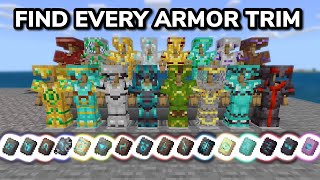 HOW TO FIND AND USE EVERY ARMOR TRIM in Minecraft (MCPE/Xbox/PS4/Nintendo Switch/PC)