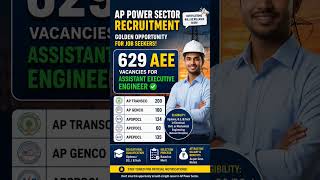 AP Power Sector Recruitment 2026 ⚡ 629 AEE Vacancies | APTRANSCO, APGENCO, APSPDCL Jobs