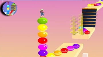 Stack Rider 🟡🔥💑 MAX LEVELS!!! All Levels Gameplay Walkthrough Android, iOS NEW UPDATE!!! (201-204)