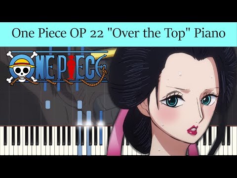 One Piece Opening 22 Piano Over The Top By Hiroshi Kitadani Onepiece